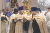 В Сестрорецке сотни православных вошли в прорубь на озере Разлив
