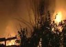 В Тарховке тушили серьезный пожар