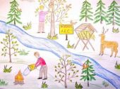 Выставка детского рисунка «Сбережем лес от пожаров»