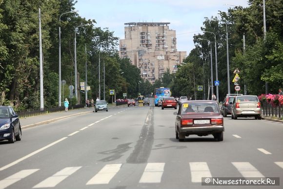 На ул.Володарского стерли двойную сплошную 