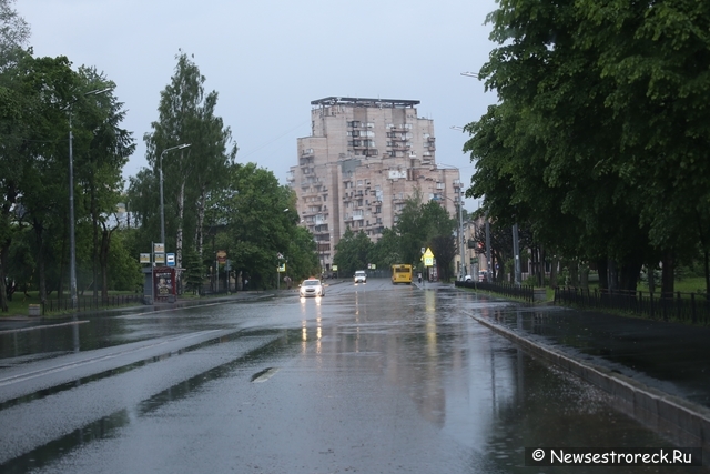 Сегодня с утра Сестрорецк затопило