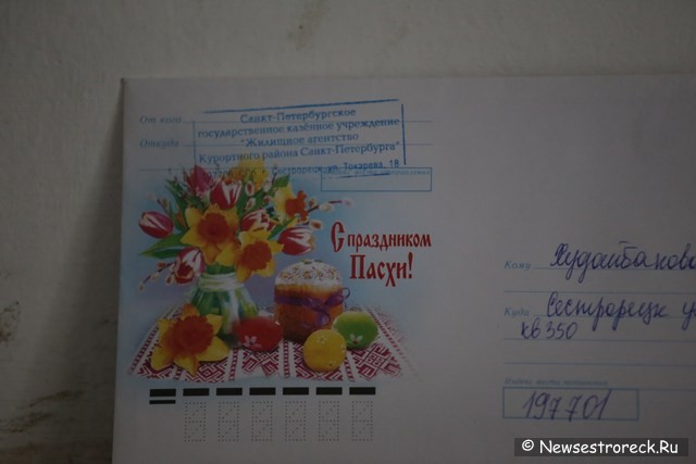 Жилкомсервис Курортного района рассылает праздничные письма Жилкомсервис Курортного района рассылает праздничные письма