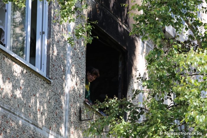 В Сестрорецке горело общежитие на ул.Борисова д.8