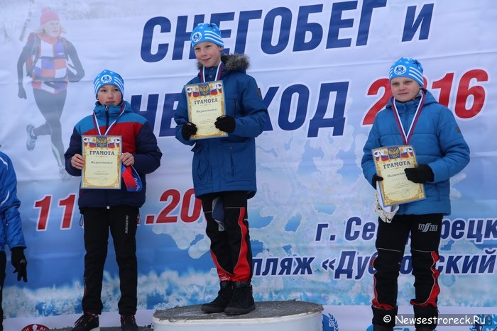 В Сестрорецке прошли легкоатлетические соревнования «Снегоход» и «Снегобег»