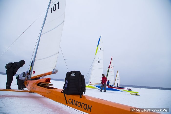 В Сестрорецке прошли гонки на буерах "Чемпионат озера Разлив - 2017"