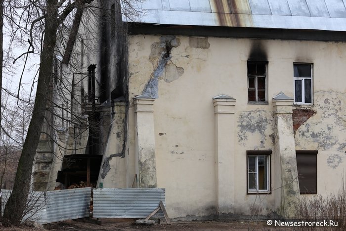 В Сестрорецкой бане сгорела парилка