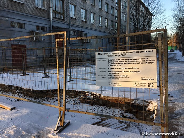 В Сестрорецке началось строительство дождевой сети В Сестрорецке началось строительство дождевой сети