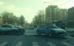 В Сестрорецке столкнулись Mazda и автомобиль ДПС ВАЗ-2114